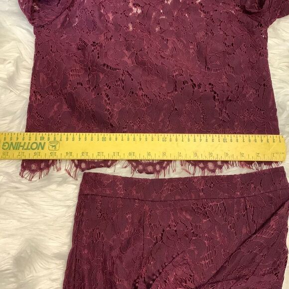 DO+BE TWO PIECE SMALL LACE SKIRT/TOP SET in purple - Picture 10 of 14